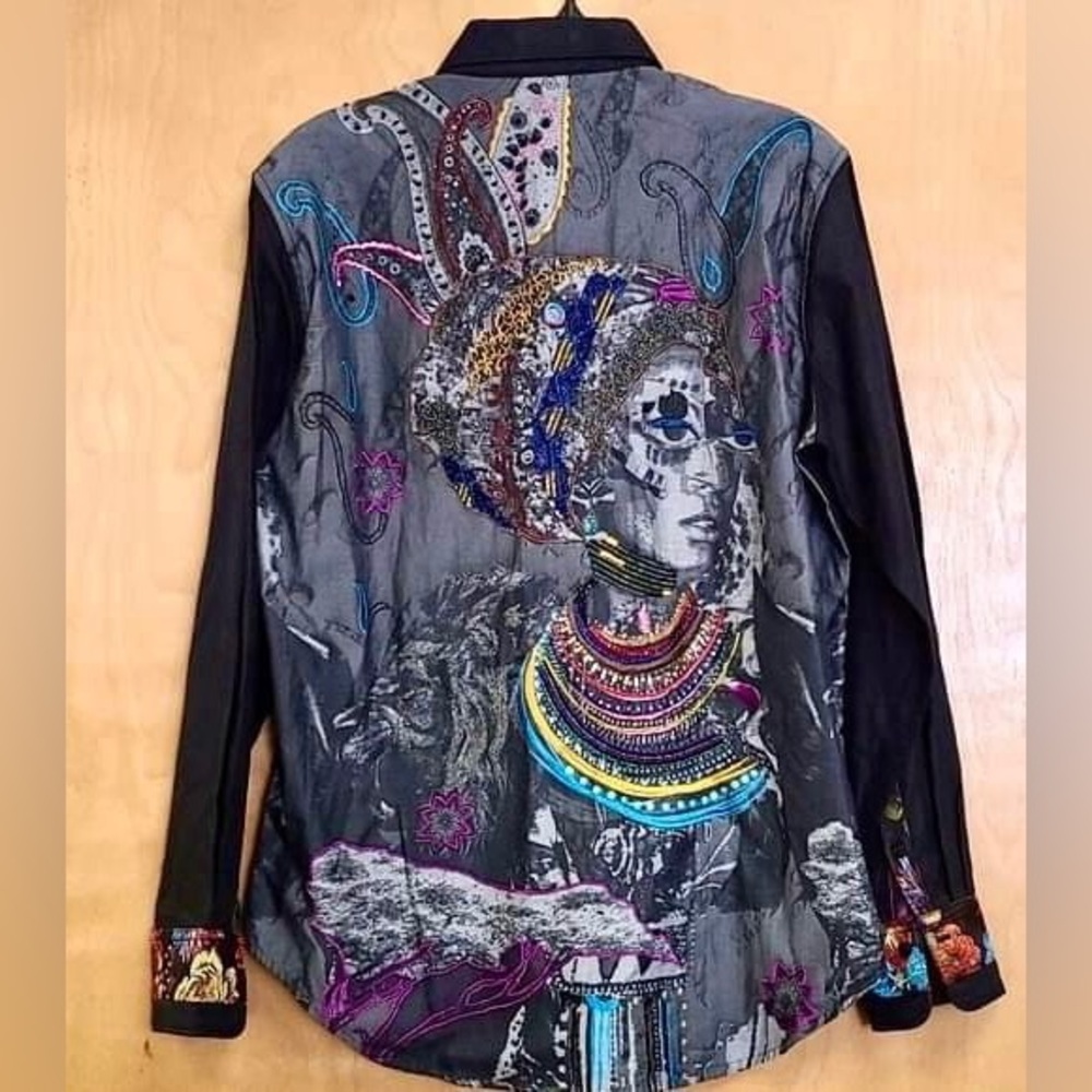 Robert Graham wrapped in silver limited edition shirt 4XL Classic Fit